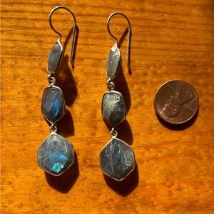 Labradorite sterling silver Dangle Earrings
